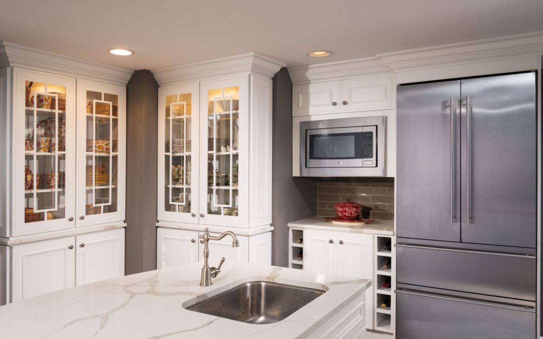 white kitchen with appliances